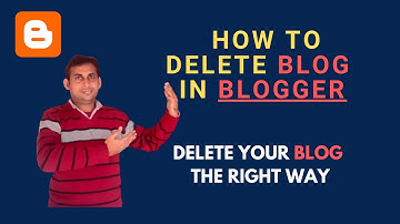 How to delete blogger account | How to delete blogger website | How to delete blog in blogger