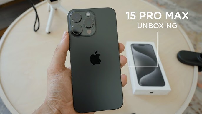 I get iPhone 15 Pro Max📱 Natural Titanium😍❤️, Video published by Leona