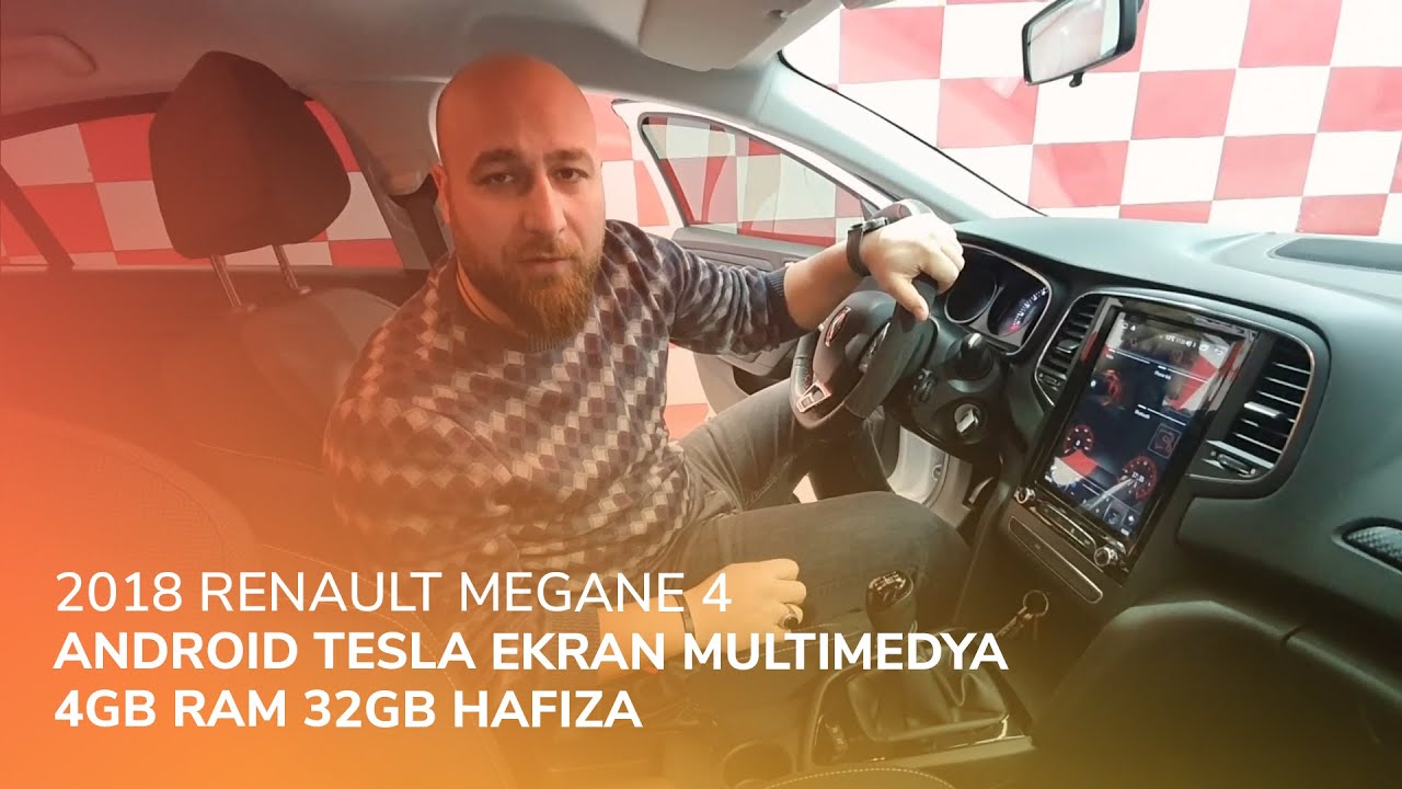 2018 Renault Megane 4 // Android Tesla Ekran Multimedya 4GB Ram 32GB Hafıza