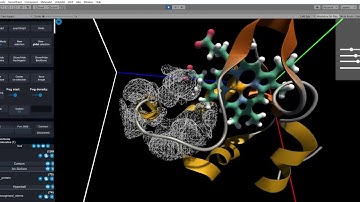 UnityMol limited view demo with iso-surface from APBS