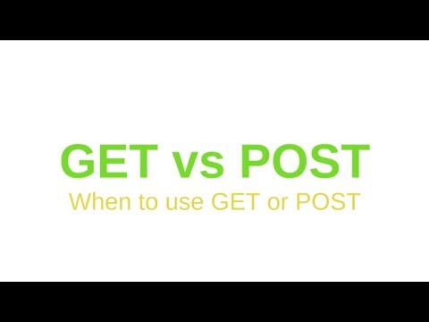 تعلم الفرق بين  Post vs Get