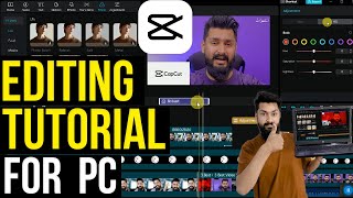 CapCut Tutorial for PC \u0026 Laptop | COMPLETE VIDEO EDITING TUTORIAL for Beginners in Hindi | Free