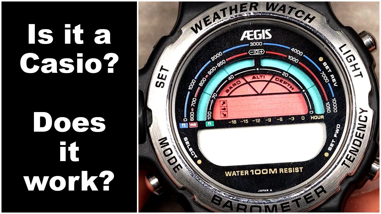 Эти часы Aegis Weather из 90-х — на самом деле замаскированный Casio? Возвращение и обзор! BM-510W
