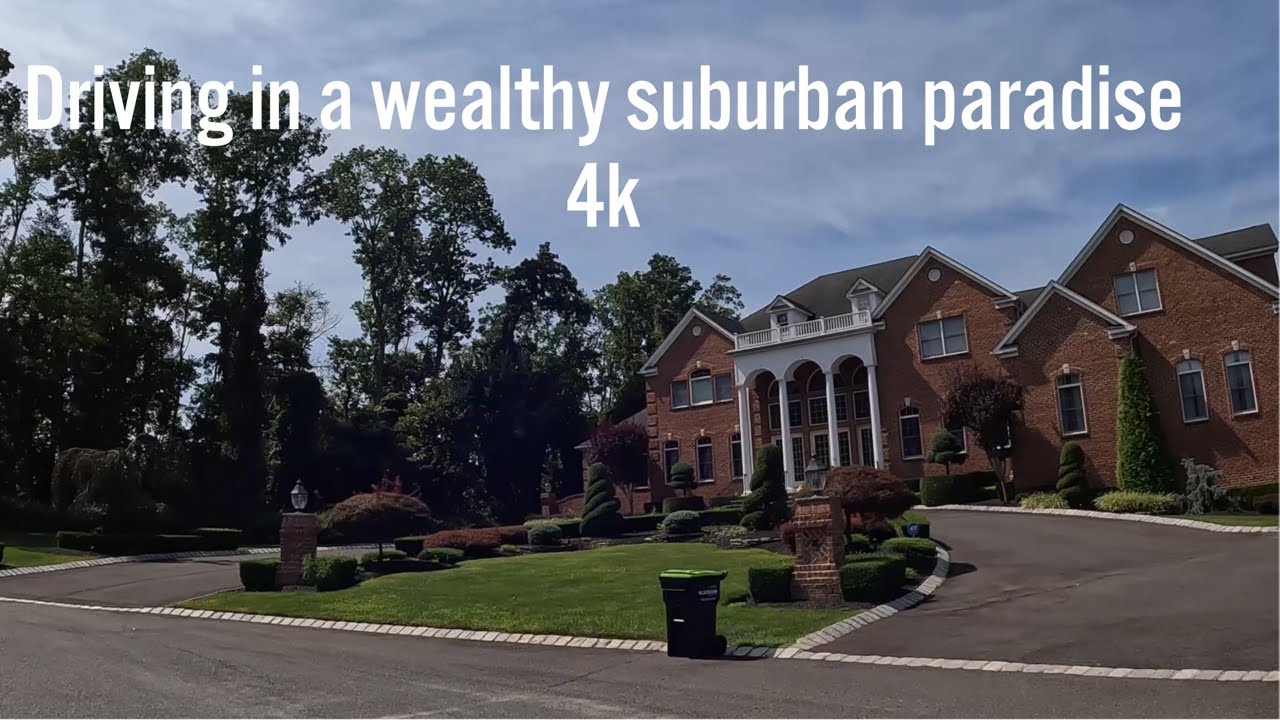 Driving in a wealthy suburban paradise Colts Neck, New Jersey 🇺🇸 (4k