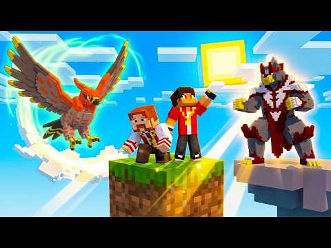 Tentei sobreviver em APENAS UM BLOCO de COBBLEMON com AMIGOS no MINECRAFT | ONE BLOCK POKÉMON