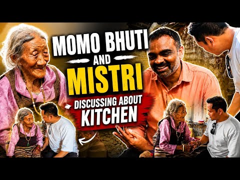 Momo Bhuti & Mistri discussing about kitchen #tibetanvlogger #tibetangorshey 