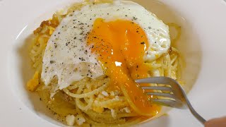 パスタ（卵のパスタ）｜フリーランス料理人の部屋さんのレシピ書き起こし