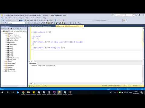 Rename Database SQL Server 2017