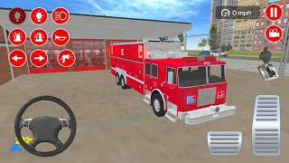 Fire Truck Driver Rescue 3D 911 Firefigter - Car Racing Truck Simulator Android Gameplay screenshot 5