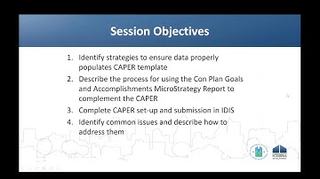 Setting Up and Completing a CAPER in the eCon Planning Suite - August 2, 2017