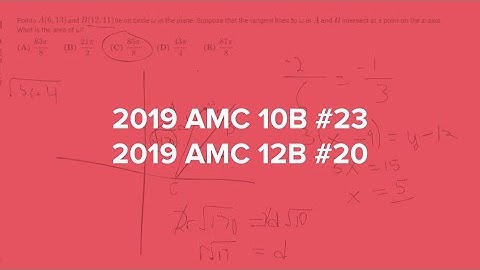 2019 AMC 10B #23/2019 AMC 12B #20