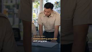 Contoh briefing pergantian shift yang jelas #ShiftAcademy #Satpam #SerahTerimaShift #SatuShift