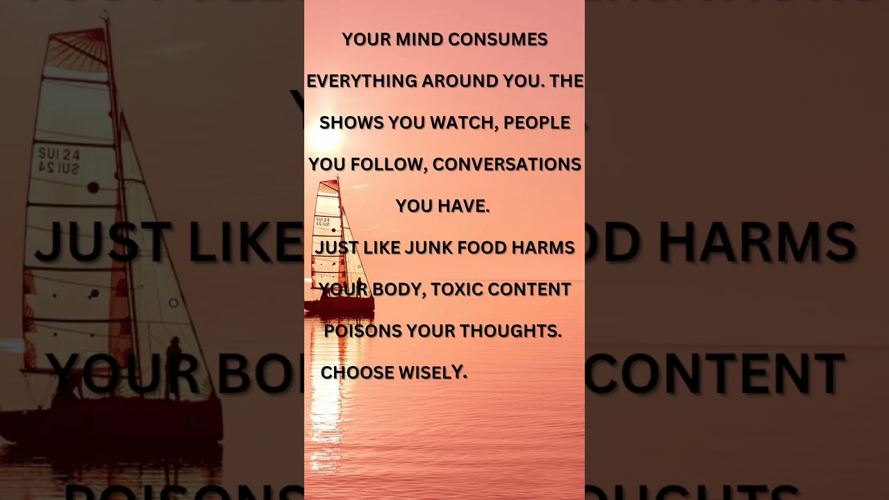 Junk Food Harms Our Body.. Toxic Environment Harms Our Mind... So Feed Wisely... 