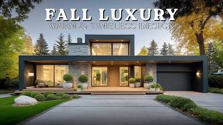 Inside a Modern Minimalist Luxury Home | Warm Fall Luxury & Timeless Design