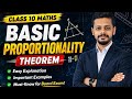 BASIC PROPORTIONALITY THEOREM | THALES THEOREM | CLASS 10