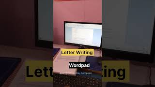 Letter Writing in Wordpad 🖥️🤗 #ytshorts #computerzone #computertricks