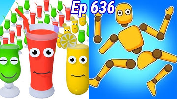 Juice Run VS kick & break the Ragdoll game  Gameplay 🥰💥😱🥛🧃walkthrough iOS Android Max Level 636