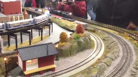 G scale, O scale, HO scale, and subways on one layout!