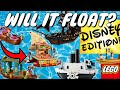 YouTube thumbnail: Can Disney LEGO Boats Float?  The Ultimate Experiment!
