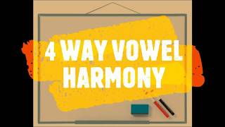 Learn Turkish Lesson 5 - Four Way Vowel Harmony (Ünlü Uyumu).