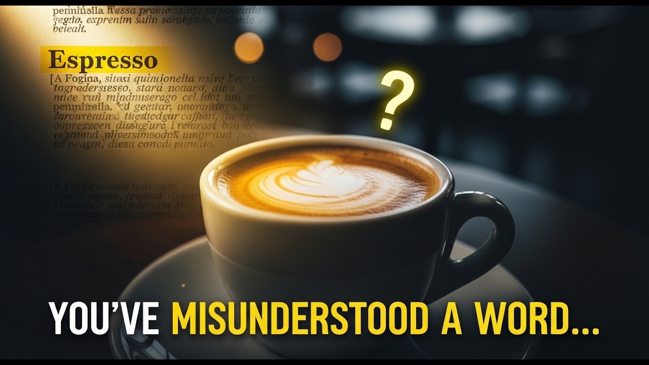 Expresso Is Incorrect What Does “Espresso” Actually Mean? 99% of People Get It Wrong - YouTube