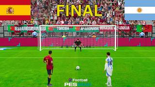 Spain vs Argentina | Penalty Shootout 2026 Prediction | eFootball PES 2021 screenshot 5