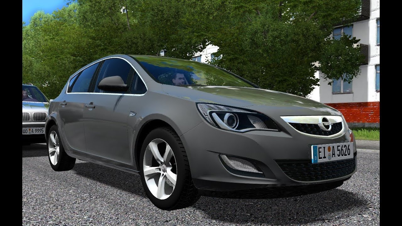 Opel city car driving Opel city car driving