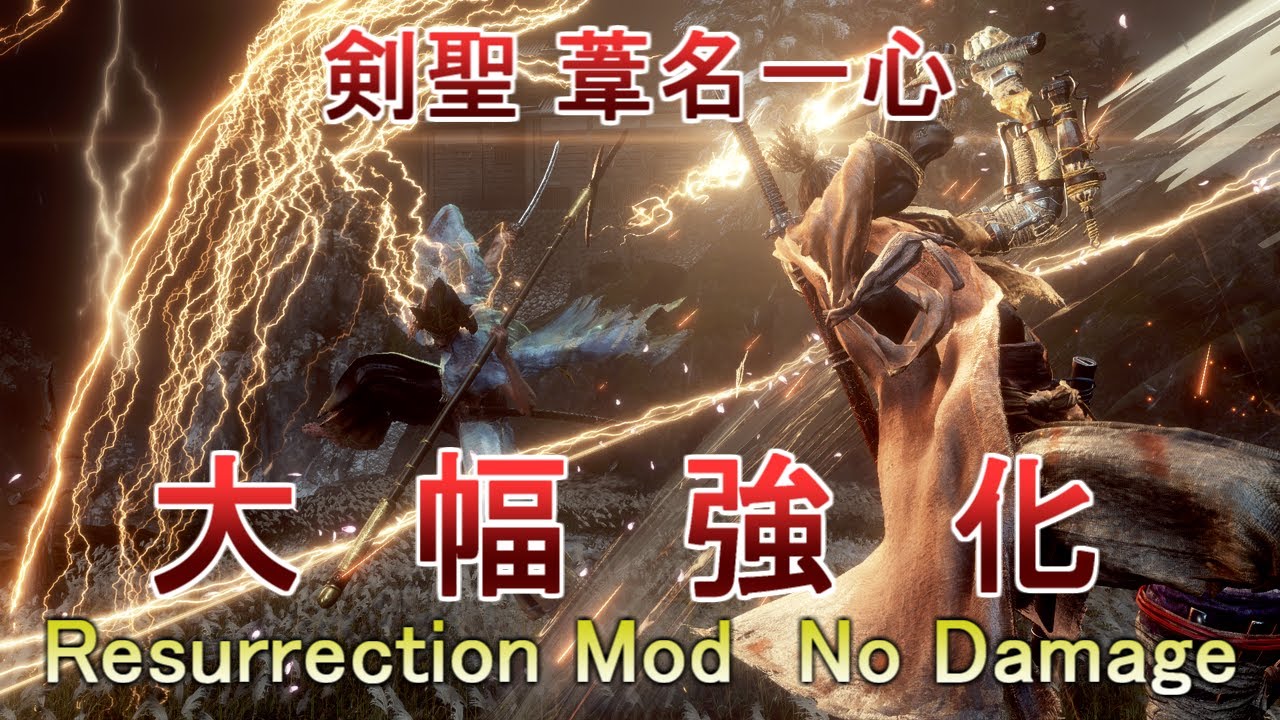 Sekiro 剣聖 葦名一心 Resurrection Mod 苦難 厄憑 ノーダメージ Isshin The Sword Saint Resurrection Mod Youtube