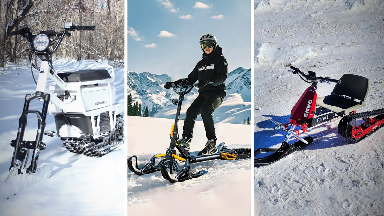 4 электрических велосипеда, созданных для езды по снегу