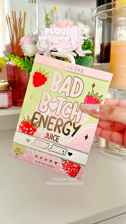 PLOUISE Bad B Energy Juice Box in Berry Burst Swatches #lipduo #plouise #plouisemakeupacademy