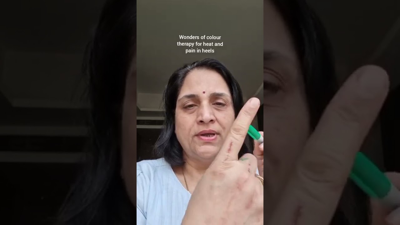 Colour Therapy for heat and pain in heels