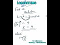 Can solve logarithmic equation in 5 seconds? #maths #basicproblems #education #logarithm
