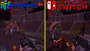 Quake 2 64 - Original vs Remaster (Nintendo 64 vs Switch) Graphics Comaprison | ULTRAWIDE