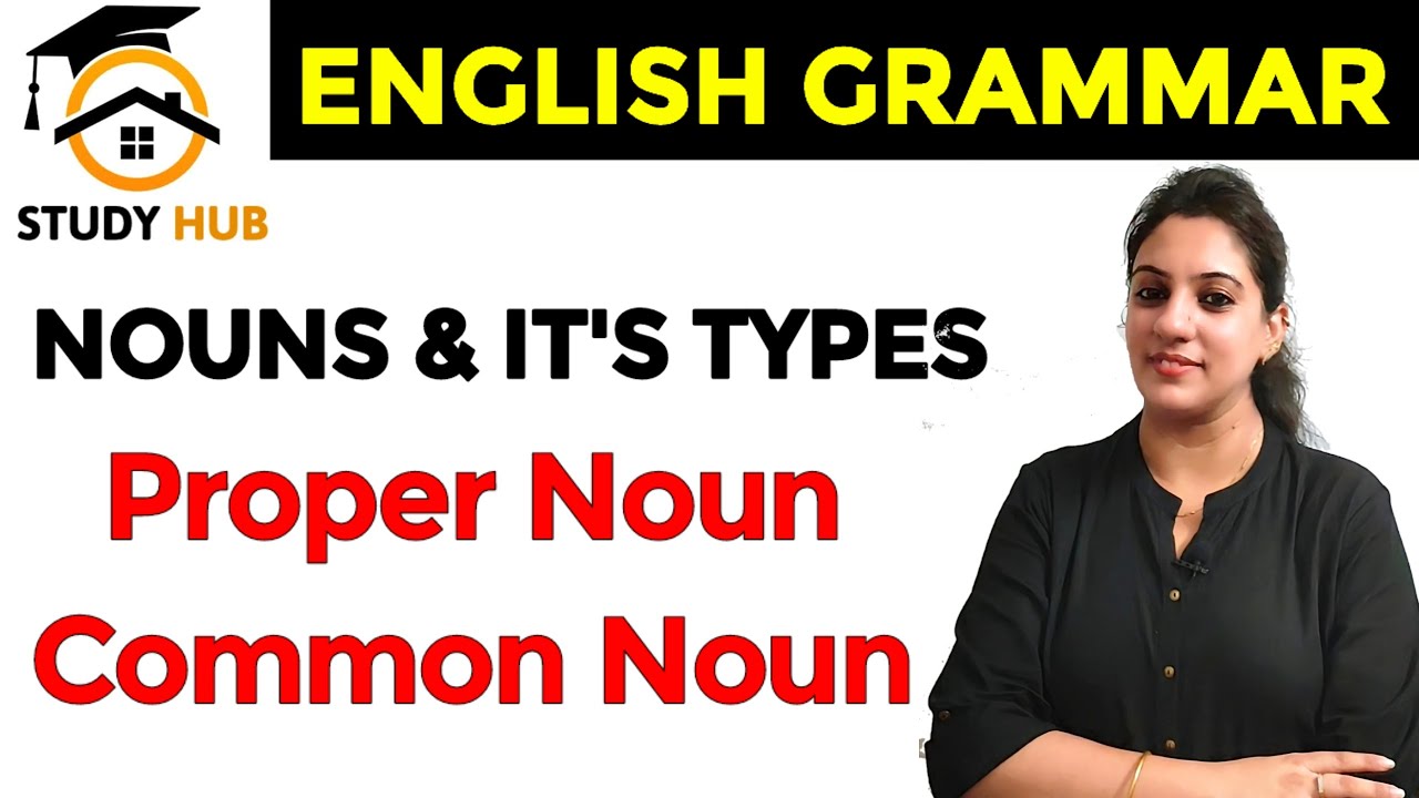 NOUNS Types of noun Kinds of noun Basic English grammar noun 