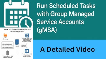 🎯 Run Scheduled Tasks with Group Managed Service Accounts (gMSA) | Gmsa Active Directory