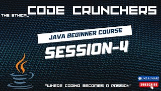 Java Beginner Course: Session 4