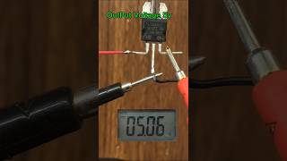 How to make 7805 regulator steps down 12V to 5V #electronics #tutorial #diy