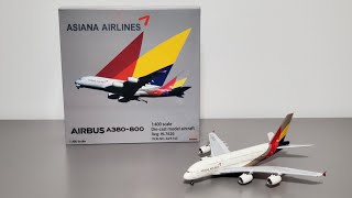 New Mould! Aviation 400 Asiana Airlines Airbus A380 [HL7626] 1:400 Scale Model Airplane Review