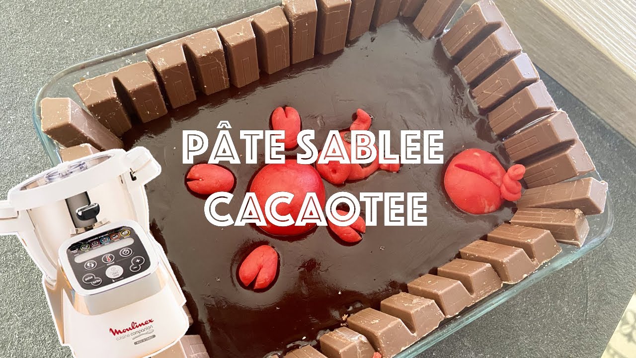 Recettes Companion  — PÂTE SABLÉE CACAOTÉE POUR TARTE TOUT CHOCOLAT