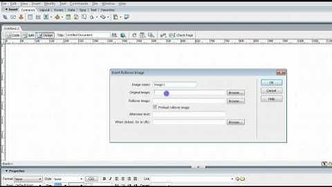 How to Insert a Rollover Image in Adobe Dreamweaver