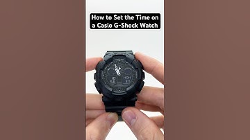 How to Set the Time on a Casio G-Shock Watch #gshock #casio #casiogshock