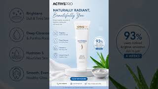 ACTIVEPRO Whitening Facial Mask |Bright, Hydrated & Glowing Skin |Deep Cleansing Face Mask#activepro