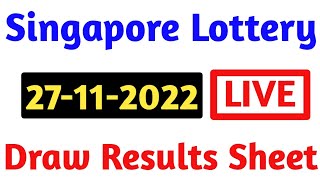 27-11-2022 Today 4D Results Singapore | 4d Result Today | Today 4d Result Live