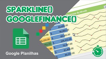 FUNÇÃO/GRÁFICO NO GOOGLE PLANILHAS | GRÁFICO DA COTAÇÃO DO DÓLAR (MÊS) | SPARKLINE() GOOGLEFINANCE()