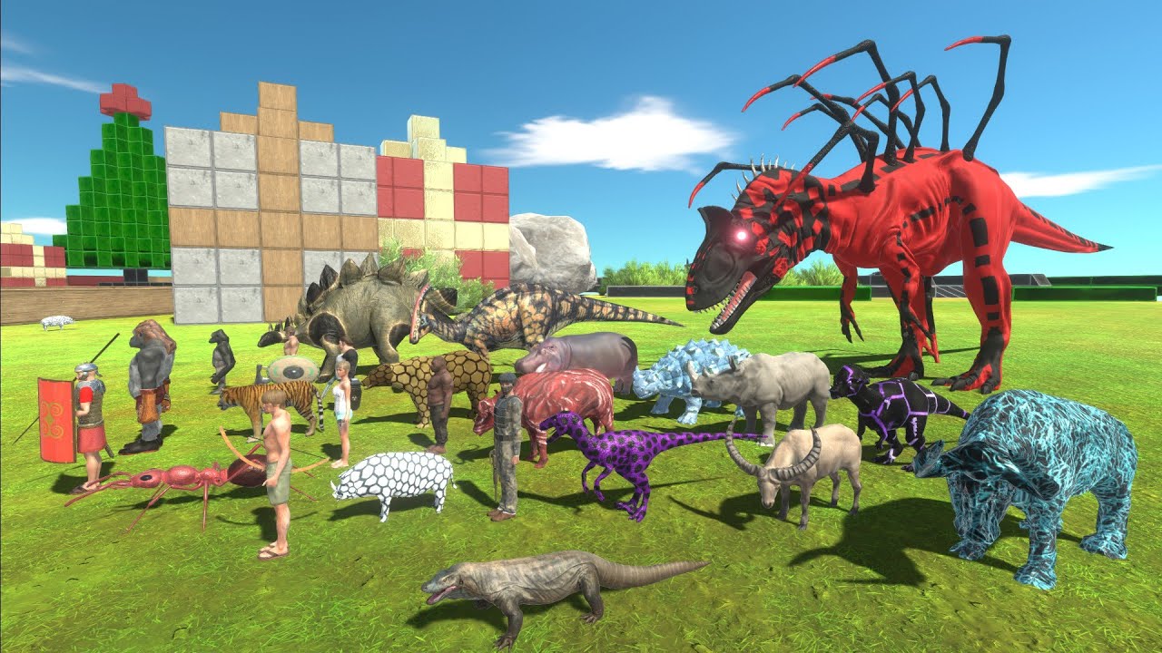 Escape from ALIEN CRYOLOPHOSAURUS - Escape from Monster - Animal Revolt Battle Simulator