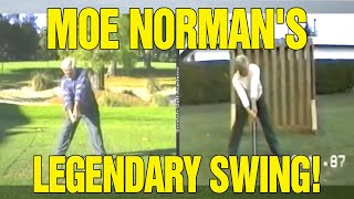 MOE NORMAN GOLF SWING ANALYSIS (SLOW MOTION   INSTRUCTION)!!