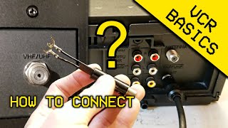 VCR Basics  Connecting to a TV