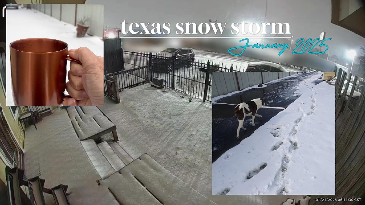 Texas Snow Day Vibes | Filming a Rare Snowstorm at Home ❄️