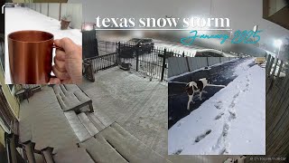 Texas Snow Day Vibes | Filming a Rare Snowstorm at Home ❄️
