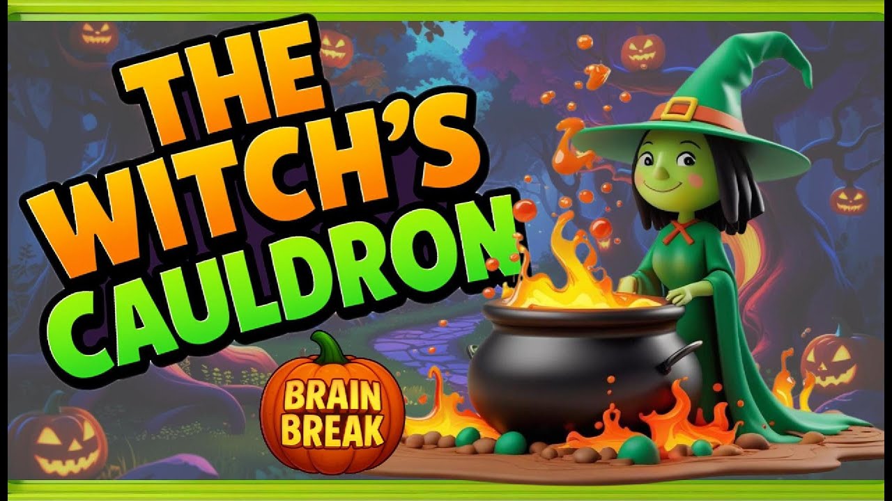 Ведьмин котёл | Хэллоуинский мозговой штурм | Танцы и игры «Пол — это лава»
